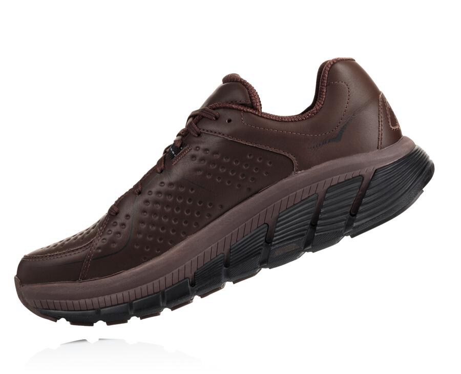 Hoka One One Running Shoes Mens Brown - Gaviota Leather - 61583EZLS